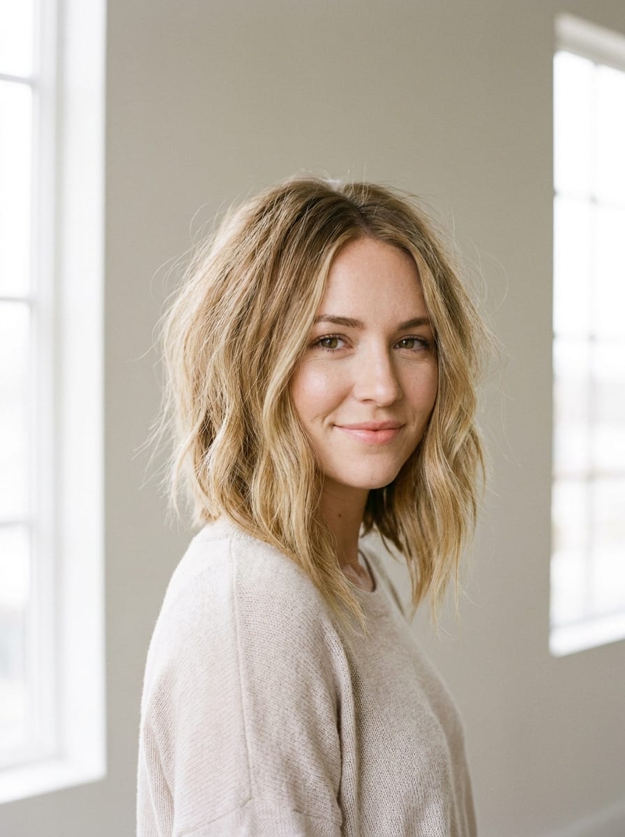 Asymmetrischer Long Bob - Long Bob Frisur